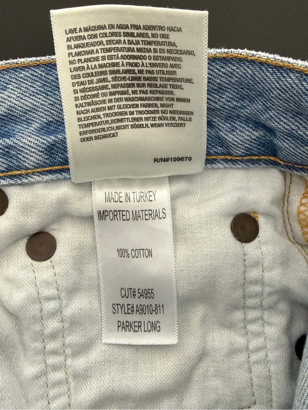 AGOLDE Parker Long Light Wash Distressed High-Rise Denim Shorts